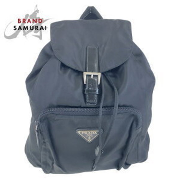 Prada backpack black Tessuto triangular nylon - Picture 1 of 9